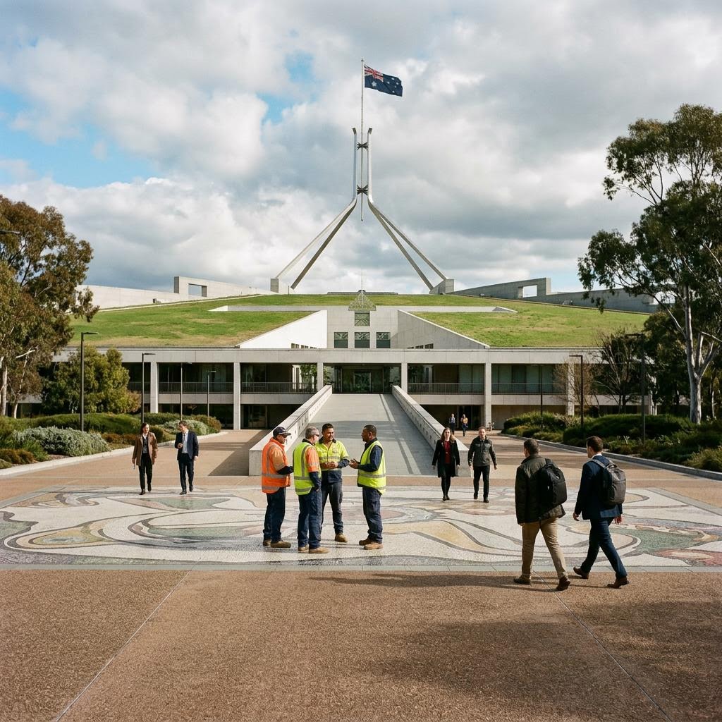 Parliament House in Canberra, Australia