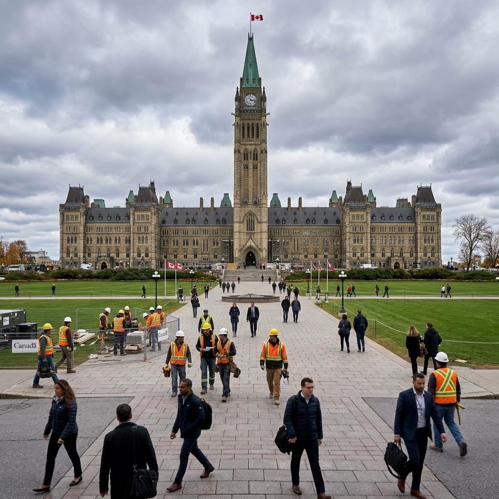 Canadian parliament building in Ottawa